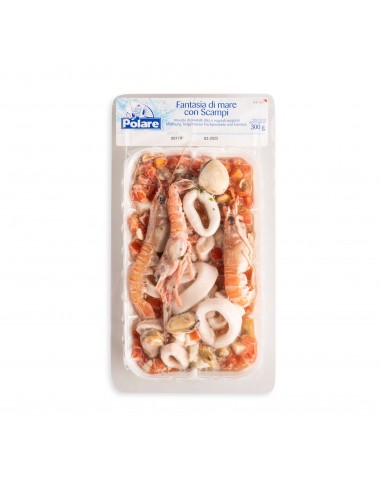 fantasia di mare con scampi