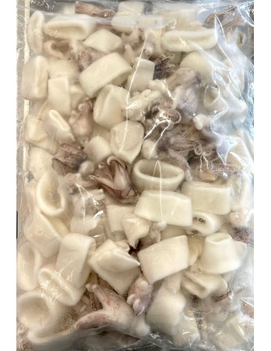 anelli e ciuffi di calamari